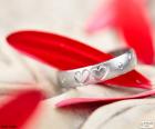 Красивое серебряное кольцо с двумя сердцами, хороший подарок на день матери